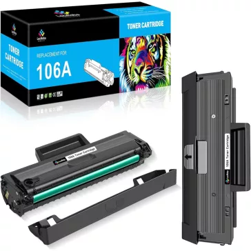   LeciRoba 106A Toner Készlet, 2 Db, Fekete, HP 106A W1106A Csere, 1000 Oldal, HP Laser 107A 107W 107R, HP Laser MFP 135A 135W 135WG 135R