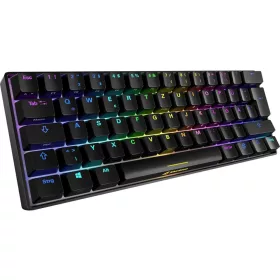   Sharkoon Skiller SGK50 S4 Mechanikus Gaming Billentyűzet, 60% Layout, Kailh Red, Hot-Swap, RGB Háttérvilágítás, USB, PC, Fekete