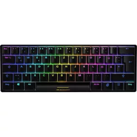   Sharkoon Skiller SGK50 S4 Mechanikus Gaming Billentyűzet, 60% Layout, Kailh Red, Hot-Swap, RGB Háttérvilágítás, USB, PC, Fekete