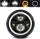 CO LIGHT J003T-B-1PC LED Fényszóró, 18cm Kerek, 30W, 12V, 6000lm Távolsági, 3200lm Tompított, DRL, Index, IP68, Motorkerékpár, Fehér, Átlátszó Lencse