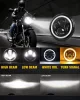 CO LIGHT J003T-B-1PC LED Fényszóró, 18cm Kerek, 30W, 12V, 6000lm Távolsági, 3200lm Tompított, DRL, Index, IP68, Motorkerékpár, Fehér, Átlátszó Lencse