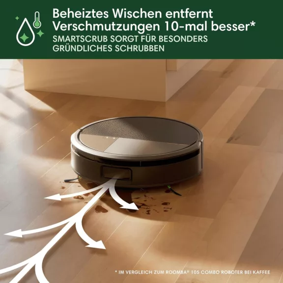 IRobot Roomba Max 706 Combo Robotporszívó és Felmosó, AutoWash Dokkoló, LiDAR, 13 000 Pa, HEPA, 4 Fokozat, Alkalmazás- és Hangvezérlés, Barna