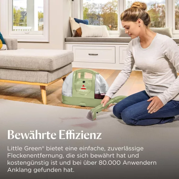BISSELL Little Green 4098N Szőnyeg- és Kárpittisztító, 340 W, 7800 Pa, 1,4/1,1 L Tartály, Vezetékes, Zöld