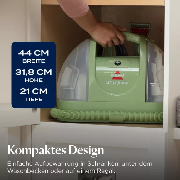 BISSELL Little Green 4098N Szőnyeg- és Kárpittisztító, 340 W, 7800 Pa, 1,4/1,1 L Tartály, Vezetékes, Zöld
