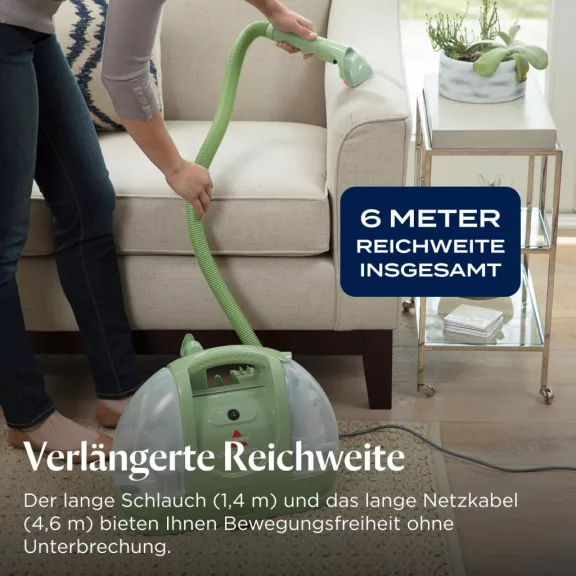 BISSELL Little Green 4098N Szőnyeg- és Kárpittisztító, 340 W, 7800 Pa, 1,4/1,1 L Tartály, Vezetékes, Zöld