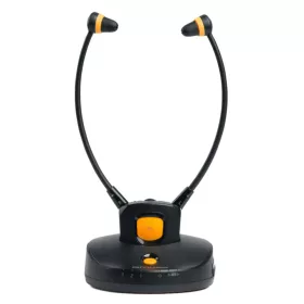   Muse M-286 CTV Hallássegítő Fülhallgató, TV, Beszédhang Erősítés Gomb, 2,4 GHz RF, 20 m, Sztereó Hang, Érzékeny Mikrofon, Bal/Jobb Egyensúly, Hangszín Szabályzás, Fekete