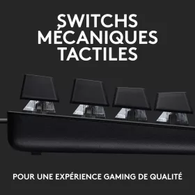   Logitech G G413 SE Mechanikus Gaming Billentyűzet, Full Size, Tactile Kapcsolók, PBT Kupakok, USB, 6 Gombos Anti-Ghosting, Fehér Háttérvilágítás, Fekete