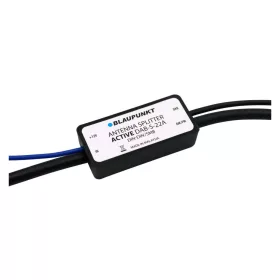   Blaupunkt DAB-S-22P Antenna Osztó, Passzív Rádióelosztó, Analóg Rádió És DAB DAB Plusz, 50 Ohm, SMB Csatlakozó, DIN Dugó, Fekete, Autós Használat