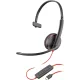 Poly Blackwire 3210 USB-C Vezetékes Headset, PC És Mac Kompatibilis, Dinamikus Meghajtó, 20 Hz-20 kHz, Zajszűrő Mikrofon, Fekete