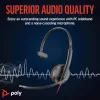 Poly Blackwire 3210 USB-C Vezetékes Headset, PC És Mac Kompatibilis, Dinamikus Meghajtó, 20 Hz-20 kHz, Zajszűrő Mikrofon, Fekete