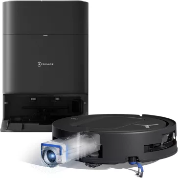   ECOVACS T80 OMNI Black Robotporszívó és Felmosó, 3 700 Pa Felmosási Nyomás, 200 Tisztítási Művelet/min, 99% Lefedettség, Fekete