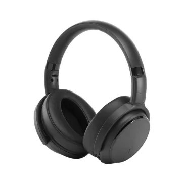   AmazonCommercial SCBT15 Vezeték Nélküli Fejhallgató, Bluetooth, Active Noise Cancellation, AptX Sztereó, 2 MEMS Mikrofon, Összecsukható, Tokkal, Fekete