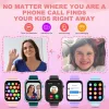 OKYUK T45 Gyerek Okosóra, 4G, Android Wear, iOS, 8 GB, Beépített GPS, WiFi, LBS, 2 Mp HD Kamera, SOS Gomb, Pedométer, Alváskövetés, Zseblámpa, Rózsaszín