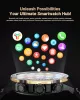 SOUYIE SW-7 Férfi Okosóra, AMOLED Kijelző 466x466, Bluetooth Hívás, Mikrofon, Hangszóró, Pulzusmérő, Vérnyomásmérő, Vér-oxigén, Alváskövetés, 100 Sportmód, IPX Vízálló, 400 mAh Akkumulátor, Acél Szíj, Szilikon Szíj, Fekete