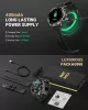 SOUYIE SW-7 Férfi Okosóra, AMOLED Kijelző 466x466, Bluetooth Hívás, Mikrofon, Hangszóró, Pulzusmérő, Vérnyomásmérő, Vér-oxigén, Alváskövetés, 100 Sportmód, IPX Vízálló, 400 mAh Akkumulátor, Acél Szíj, Szilikon Szíj, Fekete