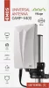 EMOS J0803 Beltéri Kültéri Aktív Antenna, DVB-T2, DVB-T, DAB, FM, 360° Vétel, 0-80 Km Hatótáv, 75 Ω, 20 dBi, LTE 4G 5G Szűrő, Fehér