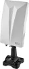 EMOS J0803 Beltéri Kültéri Aktív Antenna, DVB-T2, DVB-T, DAB, FM, 360° Vétel, 0-80 Km Hatótáv, 75 Ω, 20 dBi, LTE 4G 5G Szűrő, Fehér