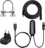 EMOS J0803 Beltéri Kültéri Aktív Antenna, DVB-T2, DVB-T, DAB, FM, 360° Vétel, 0-80 Km Hatótáv, 75 Ω, 20 dBi, LTE 4G 5G Szűrő, Fehér