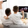 EMOS J0803 Beltéri Kültéri Aktív Antenna, DVB-T2, DVB-T, DAB, FM, 360° Vétel, 0-80 Km Hatótáv, 75 Ω, 20 dBi, LTE 4G 5G Szűrő, Fehér