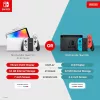 Nintendo Switch OLED Játékkonzol, Neon Blue - Neon Red Joy-Con™, 7" OLED Kijelző, 1280x720, 64GB, NVIDIA Tegra, Wi-Fi, Bluetooth 4.1, USB Type-C, HDMI