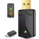 ZOUHOE CA6 CarPlay Wireless Adapter, Android Auto, 5,8 GHz WiFi, Bluetooth 5.4, USB, USB-C, Plug And Play, iOS 10+, Android 10+, Fekete