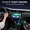 ZOUHOE CA6 CarPlay Wireless Adapter, Android Auto, 5,8 GHz WiFi, Bluetooth 5.4, USB, USB-C, Plug And Play, iOS 10+, Android 10+, Fekete