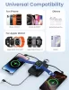 RORRY D2-10000 Power Bank, 10000mAh, PD 20W Gyors Töltés, Beépített USB-C És Lightning Kábel, Vezeték Nélküli Apple Watch Töltés, Fekete