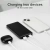 SBS PowerBank 10K Slim Hordozható Akkumulátor, 10000 mAh, 10 W, 5 V, Lítium-Polimer, Intelligent Charge IC, USB-C In-Out, 2x USB-A, Fekete