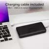 SBS PowerBank 10K Slim Hordozható Akkumulátor, 10000 mAh, 10 W, 5 V, Lítium-Polimer, Intelligent Charge IC, USB-C In-Out, 2x USB-A, Fekete