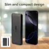 SBS PowerBank 10K Slim Hordozható Akkumulátor, 10000 mAh, 10 W, 5 V, Lítium-Polimer, Intelligent Charge IC, USB-C In-Out, 2x USB-A, Fekete