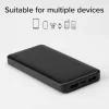 SBS PowerBank 10K Slim Hordozható Akkumulátor, 10000 mAh, 10 W, 5 V, Lítium-Polimer, Intelligent Charge IC, USB-C In-Out, 2x USB-A, Fekete