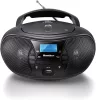 Karcher RR 5028D Hordozható CD Rádió, CD, CD-R, CD-RW, MP3-CD Lejátszás, DAB+ Rádió, FM Rádió, Bluetooth, USB, AUX, Sztereó, 2×1,6W RMS, Fekete