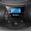 Karcher RR 5028D Hordozható CD Rádió, CD, CD-R, CD-RW, MP3-CD Lejátszás, DAB+ Rádió, FM Rádió, Bluetooth, USB, AUX, Sztereó, 2×1,6W RMS, Fekete
