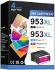 Gureef 953XL Toner Multipack, Fekete, Cyan, Magenta, Sárga, 4 Db, Utángyártott, Nagy Kapacitás, 1600 Oldal Patrononként, OfficeJet Pro Kompatibilis