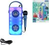 Lexibook Disney Stitch BTP185DZ Bluetooth Hangszóró, Vezeték Nélküli, Karaoke Mikrofon, Többszínű Fényhatások, USB, SD TF Kártya, Aux, Kék