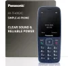Panasonic KX-TF400EXC Mobiltelefon, 4G LTE, ThreadX Mocor20A, 32 GB, 6 Cm TFT Színes Kijelző, VoLTE, Bluetooth, USB-C, IP44, LED Zseblámpa, Kék