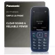 Panasonic KX-TF400EXC Mobiltelefon, 4G LTE, ThreadX Mocor20A, 32 GB, 6 Cm TFT Színes Kijelző, VoLTE, Bluetooth, USB-C, IP44, LED Zseblámpa, Kék