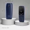 Panasonic KX-TF400EXC Mobiltelefon, 4G LTE, ThreadX Mocor20A, 32 GB, 6 Cm TFT Színes Kijelző, VoLTE, Bluetooth, USB-C, IP44, LED Zseblámpa, Kék