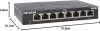NETGEAR GS308-300PES 8 Portos Gigabit Switch, 10/100/1000 Mb/s, RJ45, Auto-MDI/MDIX, Non-Blocking, 802.1p DSCP QoS, IEEE802.3az, Fém Ház, Fekete