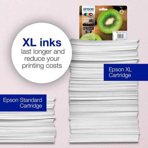 Epson Kiwi T02G4 Sárga Tintapatron, Dye Alapú Vízbázisú Tinta, 300 Oldalas Kapacitás, XP-6000, XP-6005, XP-6100, XP-6105 Kompatibilis