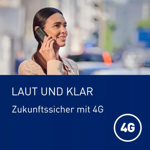 Panasonic KX-TF400EXB Nyomógombos Mobiltelefon, 4G LTE, 32 GB, LCD Kijelző, VoLTE, USB-C, Bluetooth, LED Zseblámpa, 3,5 Mm Jack, Fekete