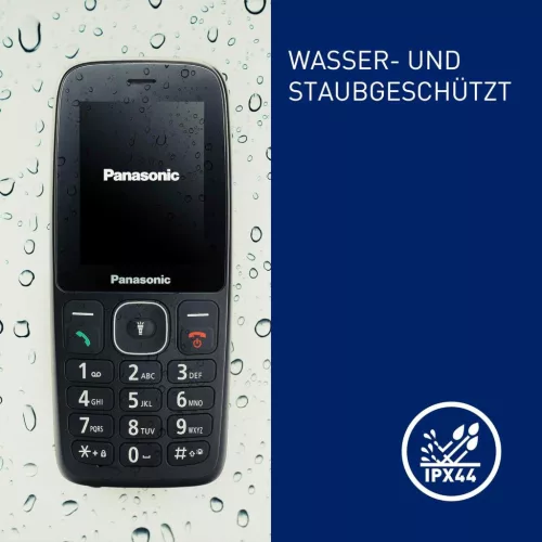 Panasonic KX-TF400EXB Nyomógombos Mobiltelefon, 4G LTE, 32 GB, LCD Kijelző, VoLTE, USB-C, Bluetooth, LED Zseblámpa, 3,5 Mm Jack, Fekete