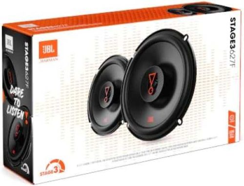 JBL Stage3 627 Autó Hangszóró Szett, 225 W, 2.0 Sztereó, Koaxiális, 3 Ω, Bluetooth, Zenelejátszóhoz, Műanyag, Fekete