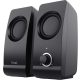 Trust Remo 2.0 17595 Sztereó Hangszóró Szett, 2.0, 16 W, 8 W RMS, Vezetékes, USB Táplálás, 6 cm Hangszóró, Kompakt Kialakítás, Fekete