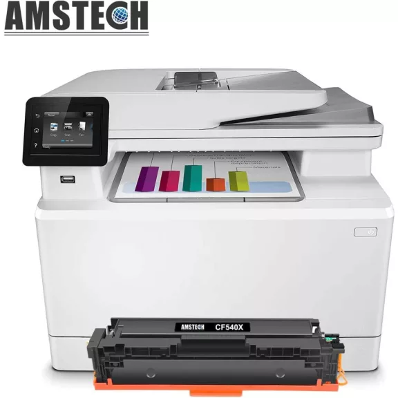Amstech Toner Kazetta Szett, HP 203X 203A CF540X CF541X CF542X CF543X Kompatibilis, 4 Darab, Fekete Cian Sárga Magenta, XXL, A4, 3200 Oldal Fekete, 2500 Oldal Színes Amstech Toner Kazetta Szett, HP 203X 203A CF540X CF541X CF542X CF543X Kompatibilis, 4 Darab, Fekete Cian Sárga Magenta, XXL, A4, 3200 Oldal Fekete, 2500 Oldal Színes