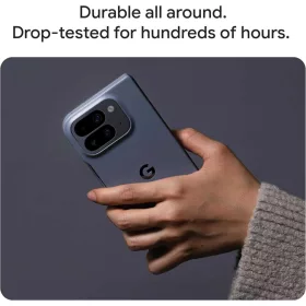   Google Pixelsnap Flip Tok Pixel 10 Pro Fold, Szilikon, Ütéselnyelő, Foltálló, Mágneses Kiegészítőkhöz, Vezeték Nélküli Kompatibilitás, Moonstone