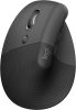 Logitech Lift Ergonomic Vertical Mouse Left Handed, Vezeték Nélküli Egér, Bluetooth, Logi Bolt, USB, Bal Kezes, Szürke, Ergonomikus Kialakítás