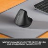 Logitech Lift Ergonomic Vertical Mouse Left Handed, Vezeték Nélküli Egér, Bluetooth, Logi Bolt, USB, Bal Kezes, Szürke, Ergonomikus Kialakítás