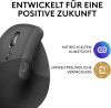 Logitech Lift Ergonomic Vertical Mouse Left Handed, Vezeték Nélküli Egér, Bluetooth, Logi Bolt, USB, Bal Kezes, Szürke, Ergonomikus Kialakítás
