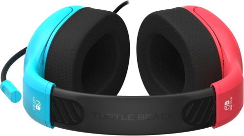 Turtle Beach Airlite Fit Over Ear Gaming Fejhallgató, Vezetékes, 40 mm Hangszóró, Kétirányú Mikrofon, Flip-To-Mute, 3,5 mm Jack, 35 Ω, Nintendo Switch, Fekete-Kék